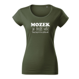 MOZEK - dámské triko khaki