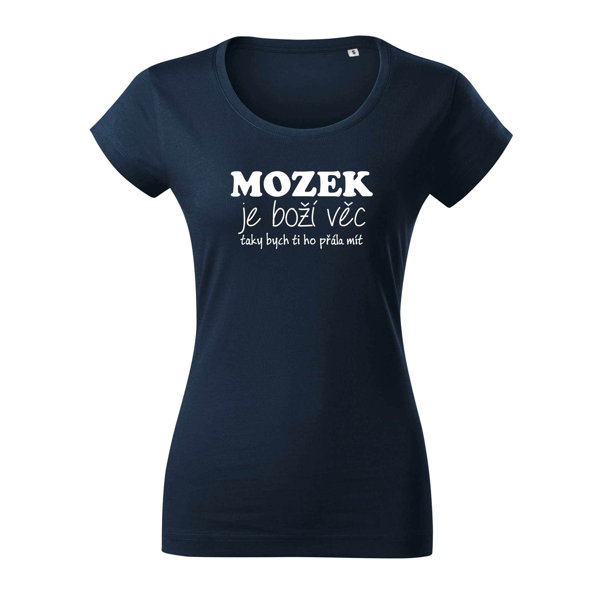 MOZEK - dámské triko navy modrá