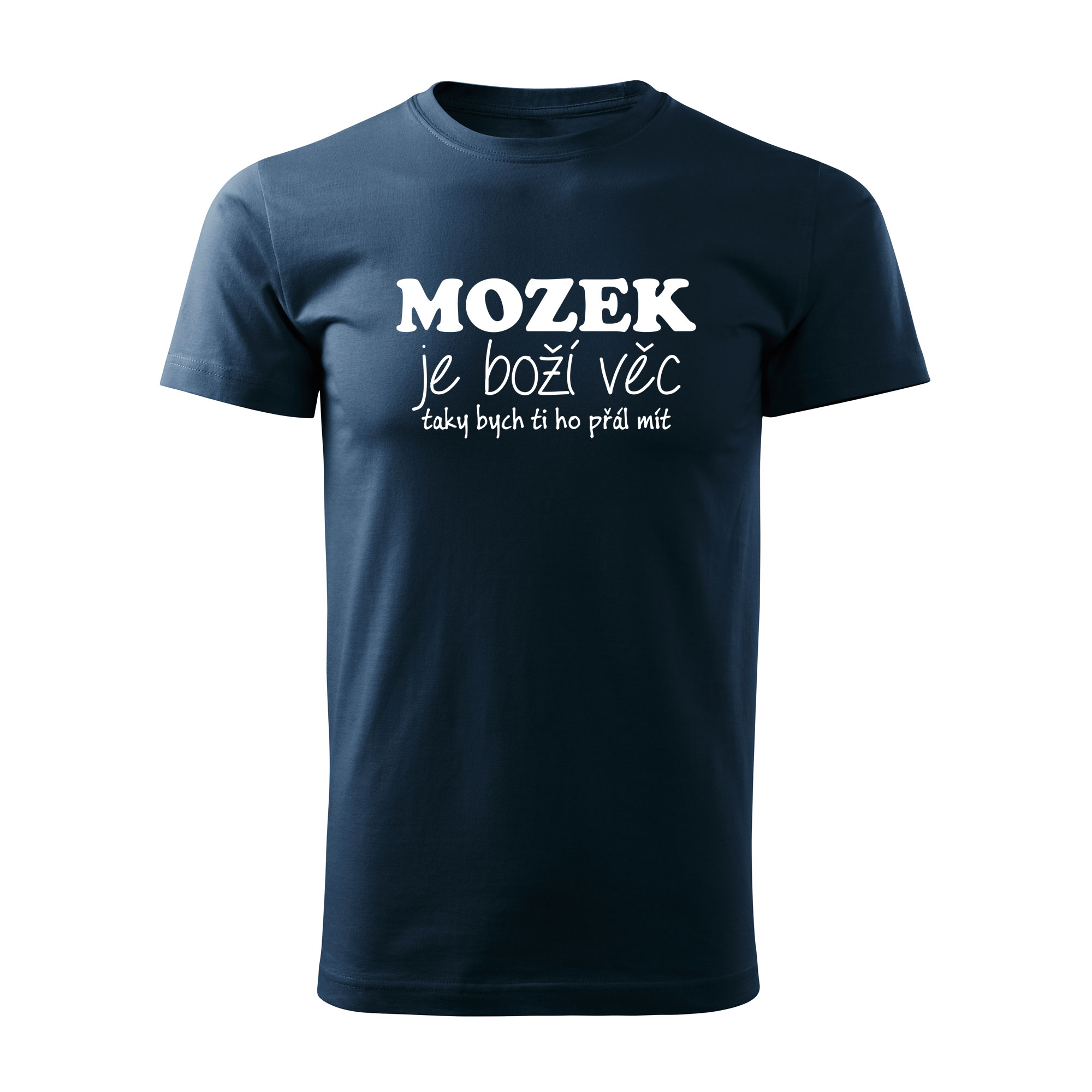 MOZEK - pánské triko navy modrá